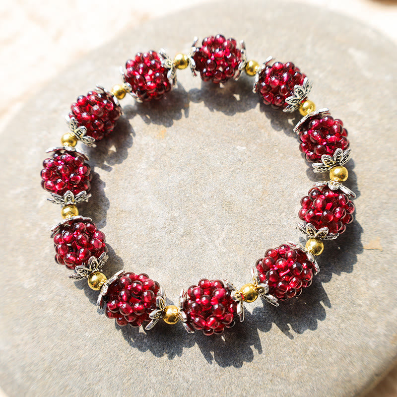 KarmaRipple's Authentic Garnet Balancing Bracelet p3