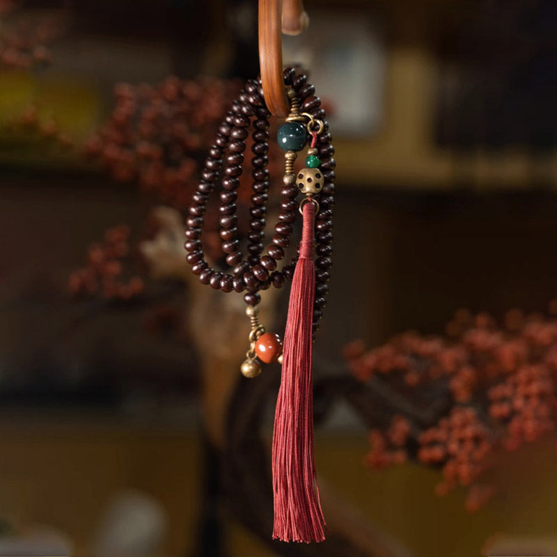 KarmaRipple's 108 Mala Beadwork Authentic Tibet Purple Bodhi Seed Auspiciousness Bracelet p7
