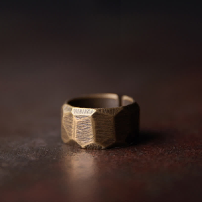 KarmaRipple's Tibetan Simple Design Bronze Wealth Ring p23