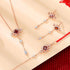3Pcs(Bracelet Necklace&Earrings)