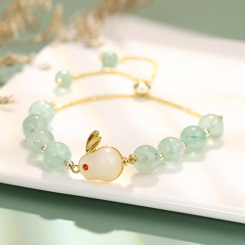 KarmaRipple's Year of the Rabbit Authentic Green Aventurine Fortune Bead Bracelet p10