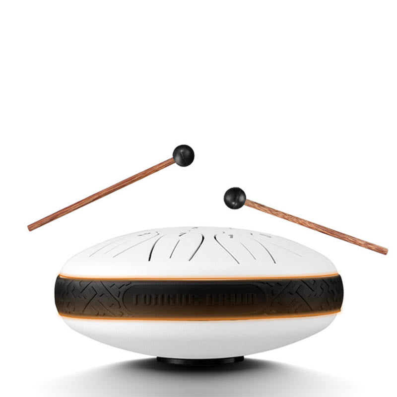 KarmaRipple's Steel Tongue Drum Sound Balancing Meditation Yoga Lotus Drum Kit 11 Note 6 Inch p12