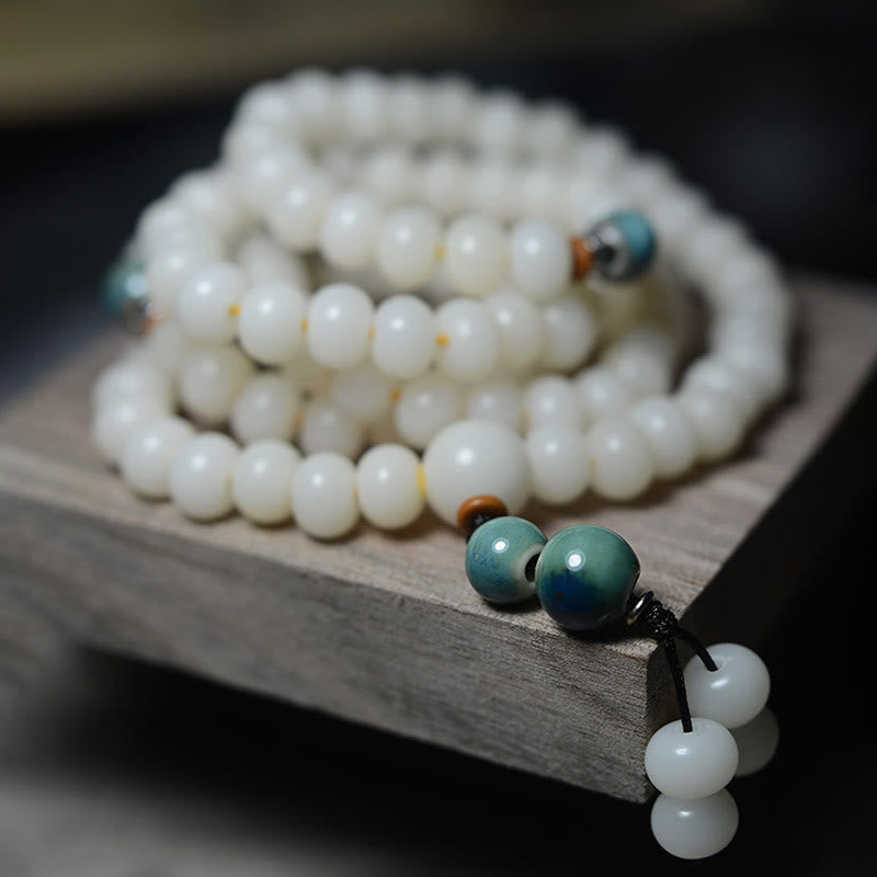 KarmaRipple's 108 Mala Beadwork Bodhi Seed Keep Away Evil Spirits Calm Bracelet p7