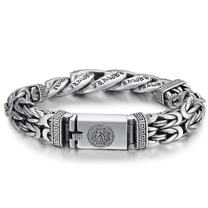 KarmaRipple's Om Mani Padme Hum Engraved Peace Purity Bracelet p5