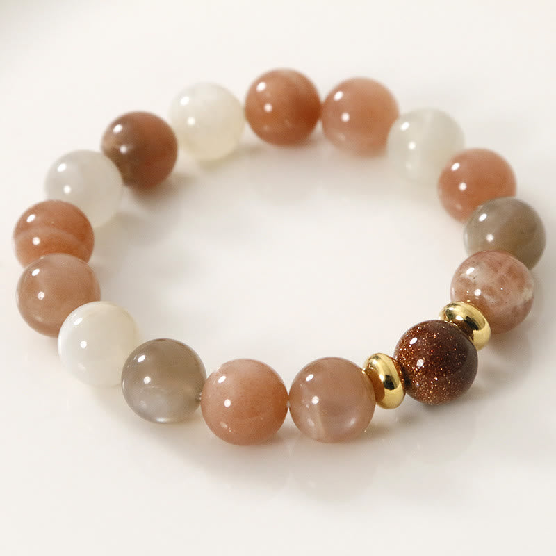 KarmaRipple's Authentic Sun Stone Gold Sandstone Wealth Positive Bracelet p7