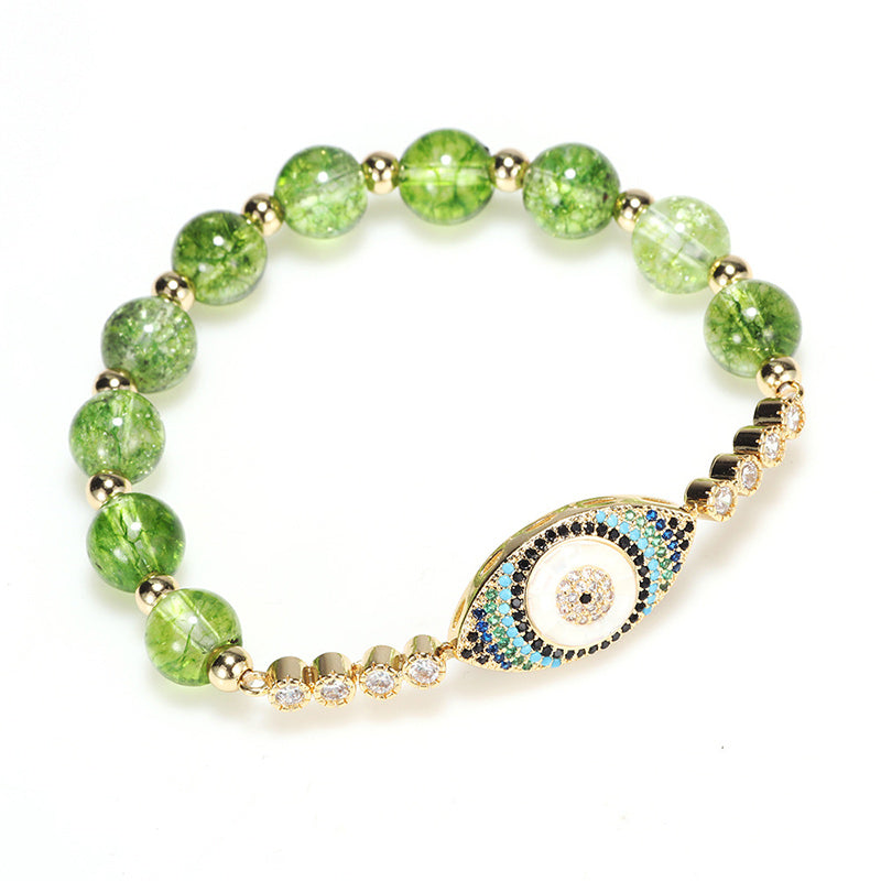 KarmaRipple's Authentic Peridot Evil Eye Abundance Bracelet p3