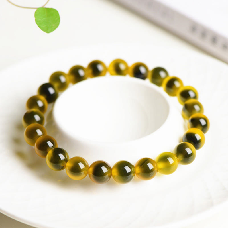 KarmaRipple's Authentic Colorful Candy Agate Balance Strength Bead Bracelet p11