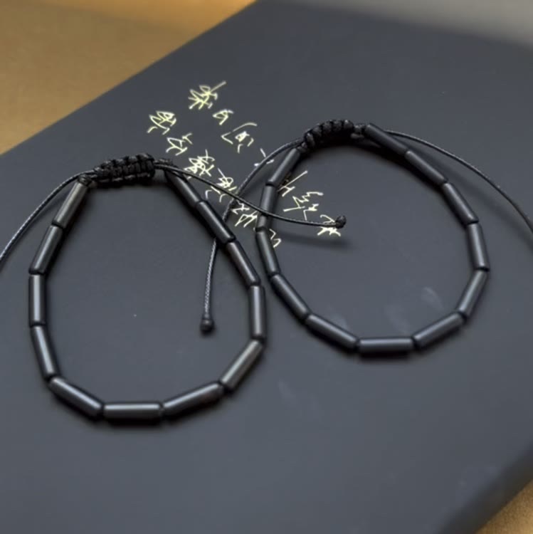KarmaRipple's Black Onyx Bead Support Protection Bracelet p2