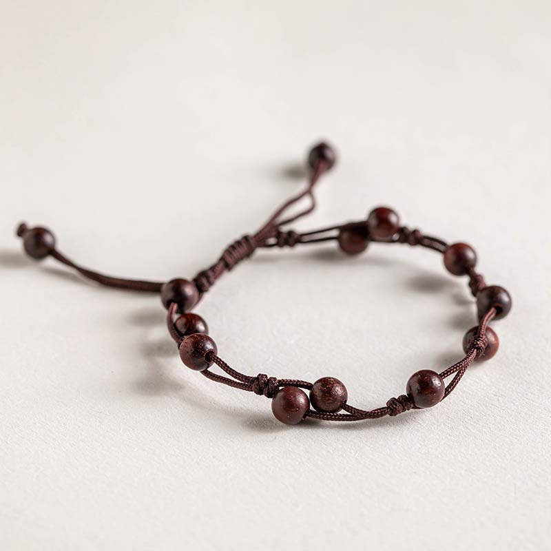 KarmaRipple's Red Agate Moss Agate Cinnabar Calm Bracelet p41