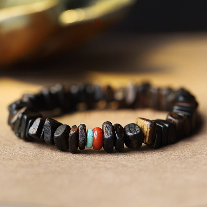 KarmaRipple's Agarwood Red Agate Balance Bracelet p8