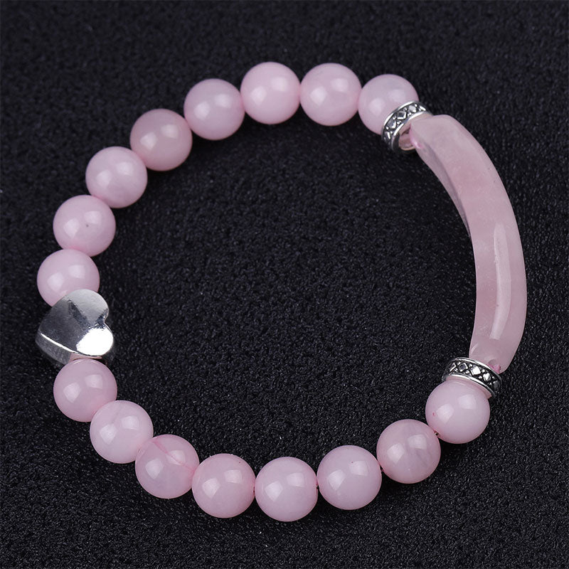 KarmaRipple's Authentic Gemstone Beadwork Unisex Heart Bracelet p13