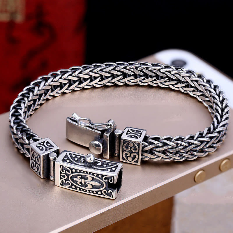 KarmaRipple's Retro Dragon Keel Woven Design Balance Balancing Bracelet p5