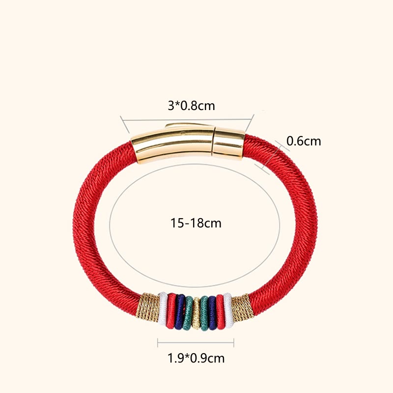KarmaRipple's Tibetan Handmade Colorful King Kong Weave Five Elements Fortune Braid String Bracelet p13