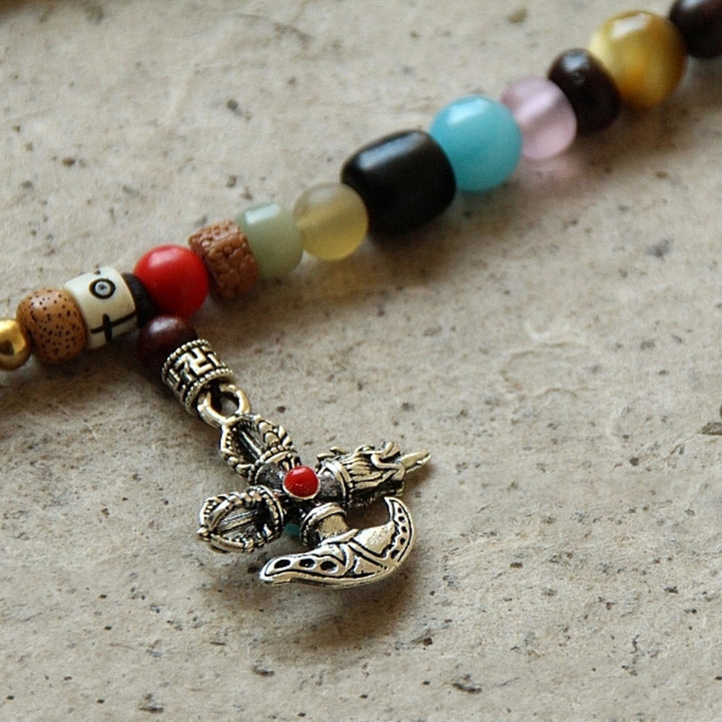 KarmaRipple's Tibet 108 Mala Beadwork Nine Palaces Bagua Bodhi Seed Yak Bone Vajra Balance Bracelet p9