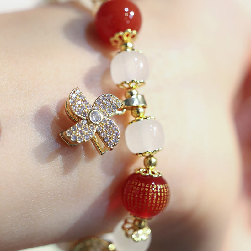 KarmaRipple's Windmill Chinese Lock Talisman Fu Character Blessing Bracelet p8