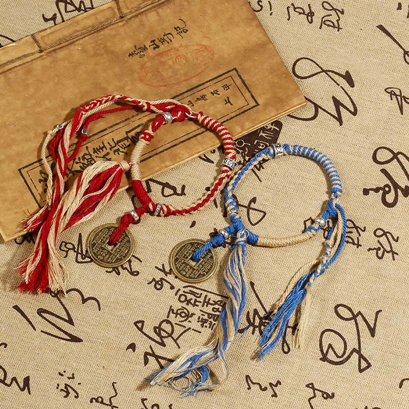 KarmaRipple's Mountain Ghosts Spend Money Wealth Prosperity Handmade Woven Bracelet p7