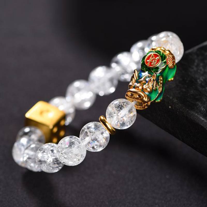 KarmaRipple's Color-Changing Pixiu Ivory Gemstone Dice Wealth Bracelet p2