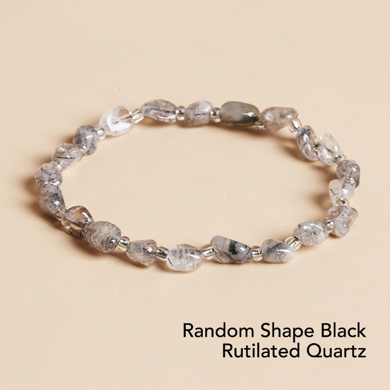 KarmaRipple's Authentic Irregular Shape Stone Gemstone Meditation Balance Bracelet p56