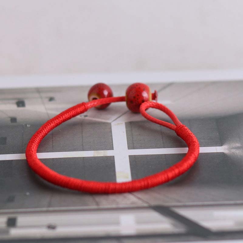 KarmaRipple's FengShui Fortunate Red String Ceramic Bracelet p7