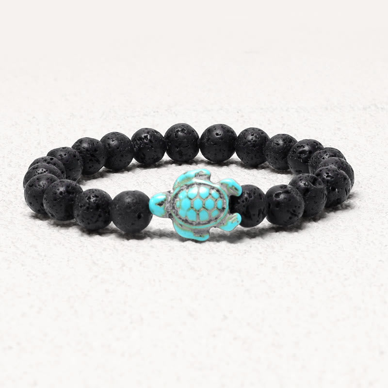 KarmaRipple's Authentic Stone Sea Turtle Turquoise Blessing Bracelet p3