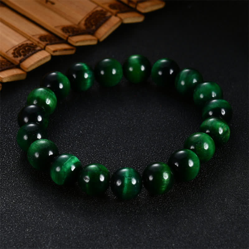 KarmaRipple's Authentic Green Tiger Eye Strength Bracelet p1
