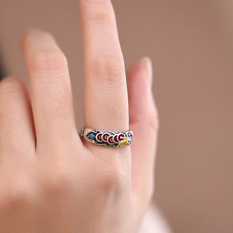 KarmaRipple's Feng Shui Five Emperor Coins Wealth Ring p7