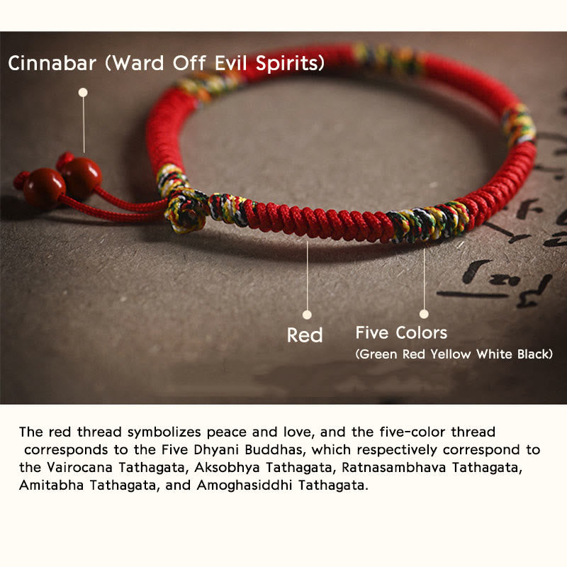 KarmaRipple's Five Colors King Kong Weave String Protection Fortune Bracelet p5