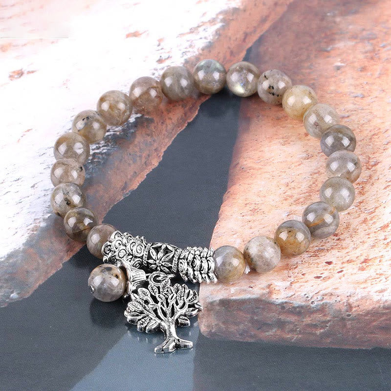 KarmaRipple's Authentic Gemstone Tree of Life Fortunate Talisman Stretch Bracelet p44