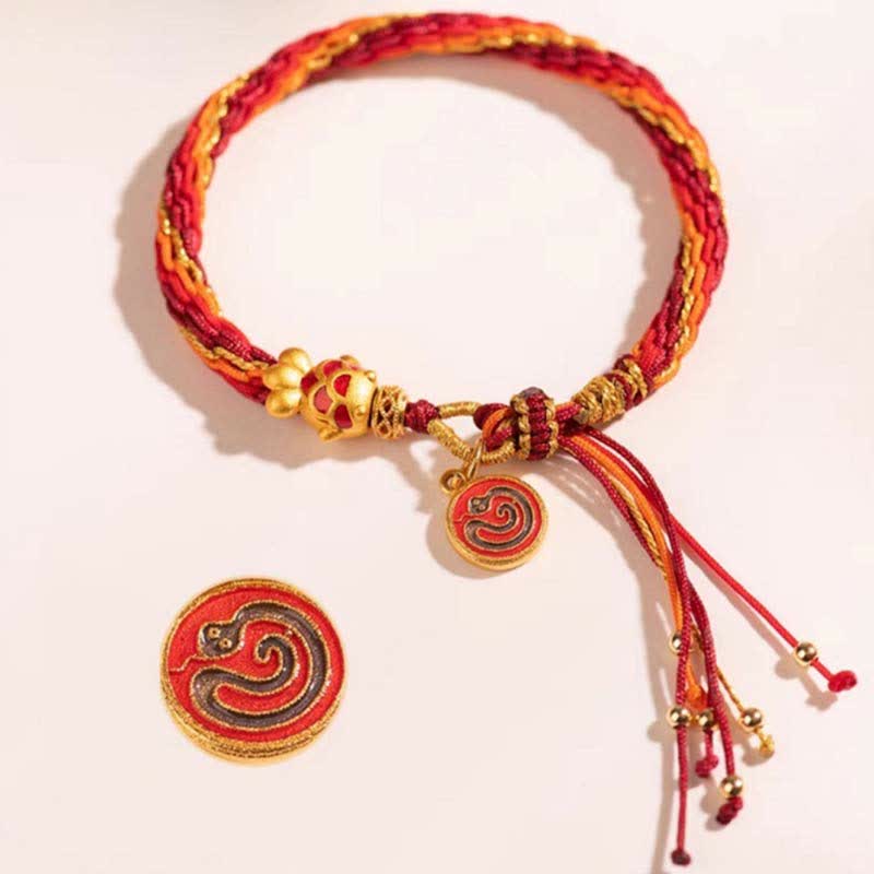 KarmaRipple's Chinese Zodiac Handmade Koi Fish String Protection Reincarnation Weave Braid Bracelet p33