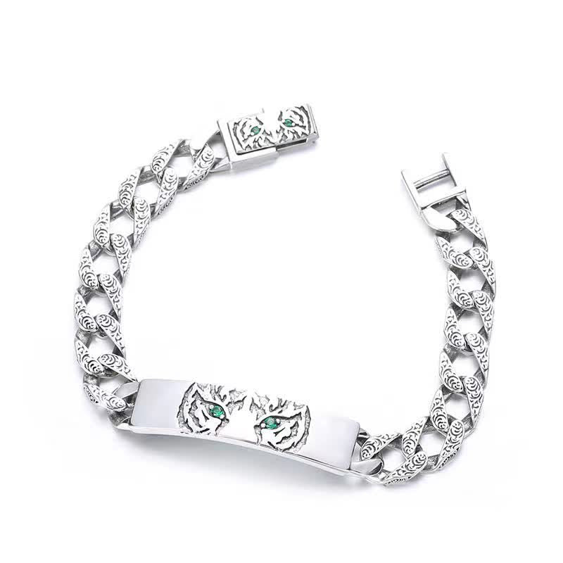 KarmaRipple's Tiger Bronze Fortune Cuff Chain Bracelet p9