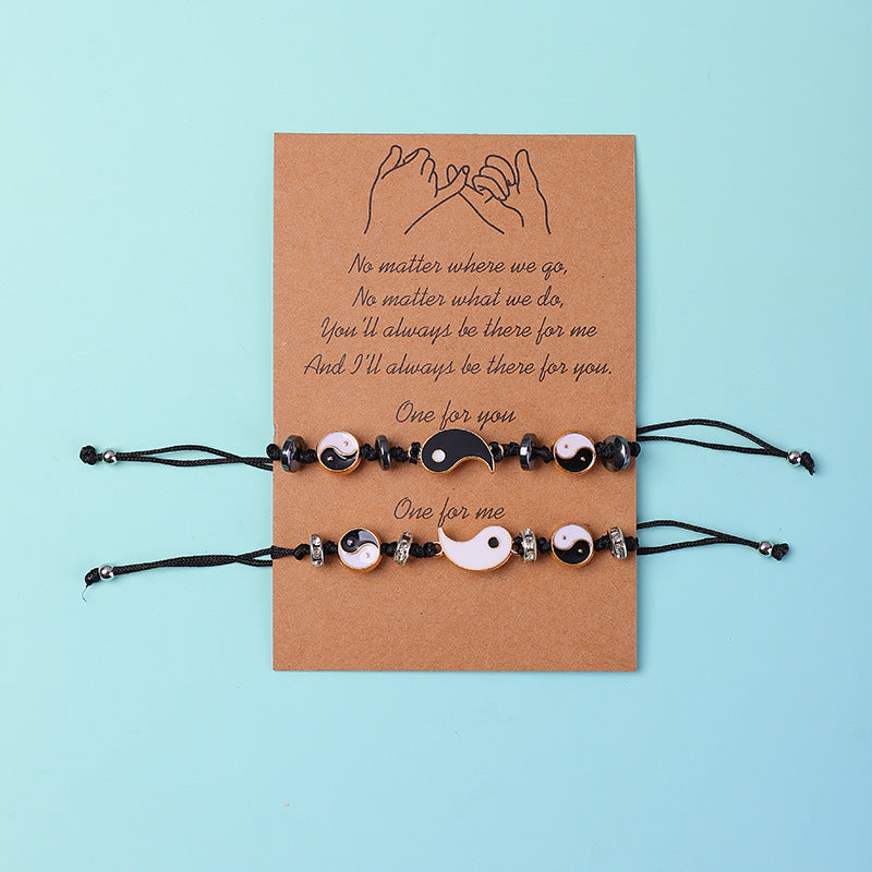 KarmaRipple's 2pcs Yin Yang Hematite Pair Bracelet p26
