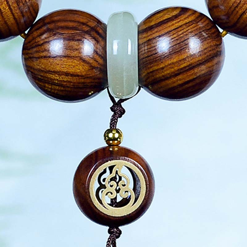 KarmaRipple's Rosewood Warmth Calm Gourd Talisman Bracelet p6