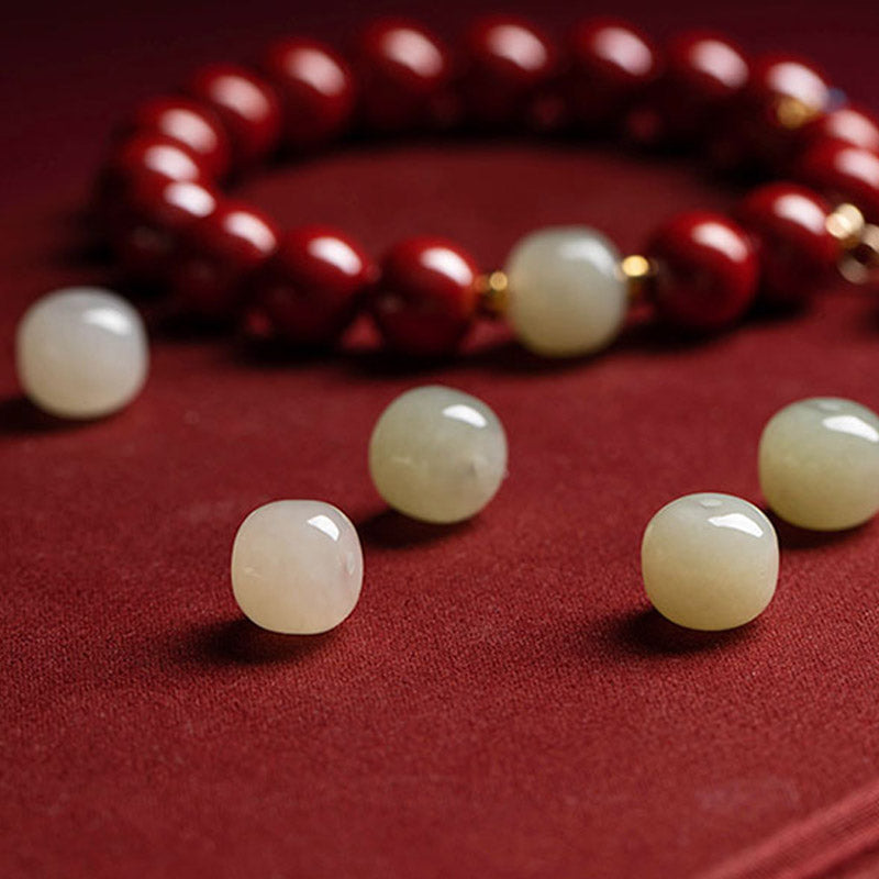KarmaRipple's Cinnabar Jade Balancing Protection Talisman Bracelet p10