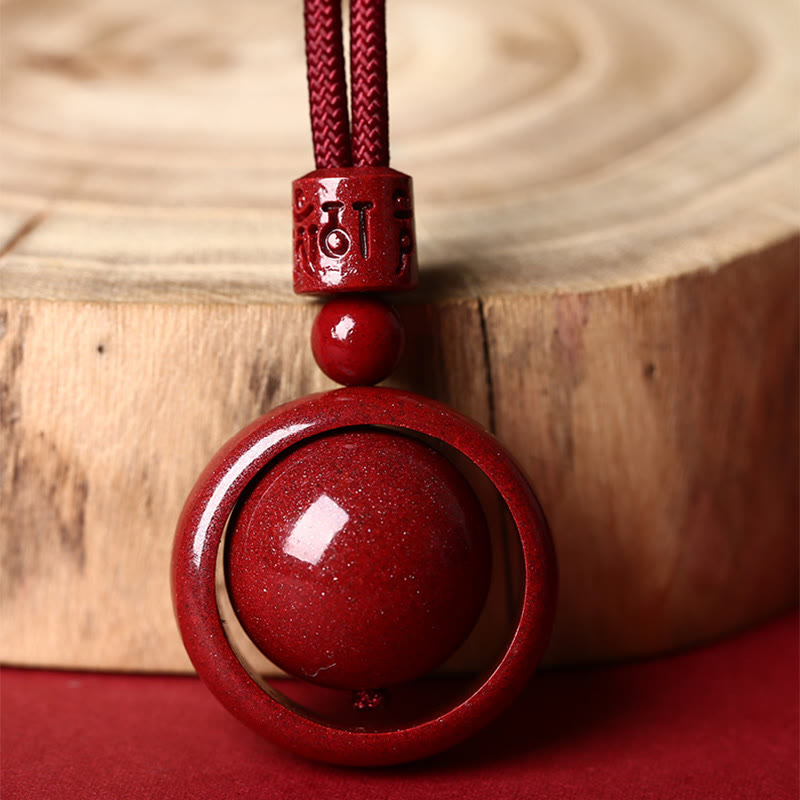 KarmaRipple's Cinnabar Om Mani Padme Hum PiXiu Blessing Fortunate Bead Pendant Necklace p13