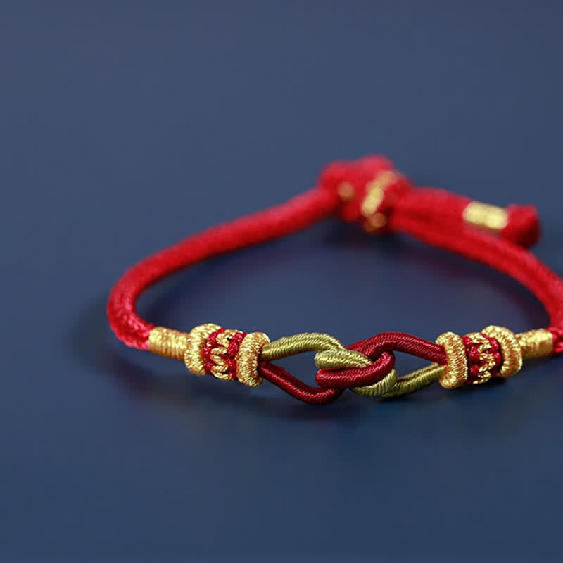 KarmaRipple's Handmade Knotting Faith Strength Braid String Bracelet p7