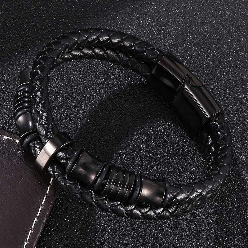 KarmaRipple's Layered Leather Weave Fortune Bracelet p8
