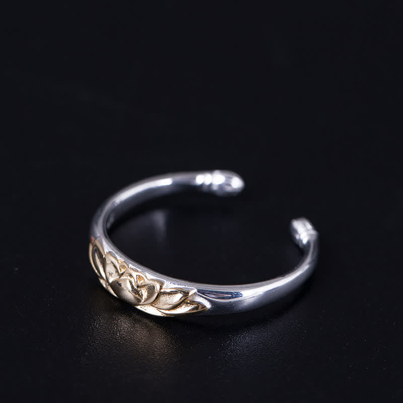 KarmaRipple's 925 Sterling Silver Lotus Flower New Beginning Ring p4