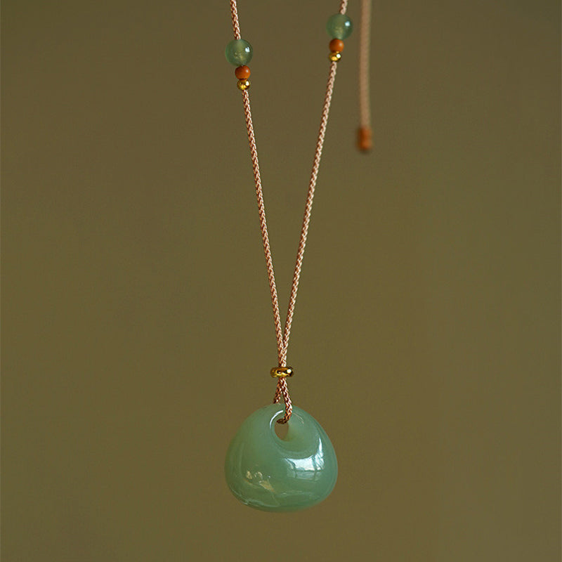 KarmaRipple's Authentic Jade Fortune Prosperity Pendant Necklace (Random Color) p15