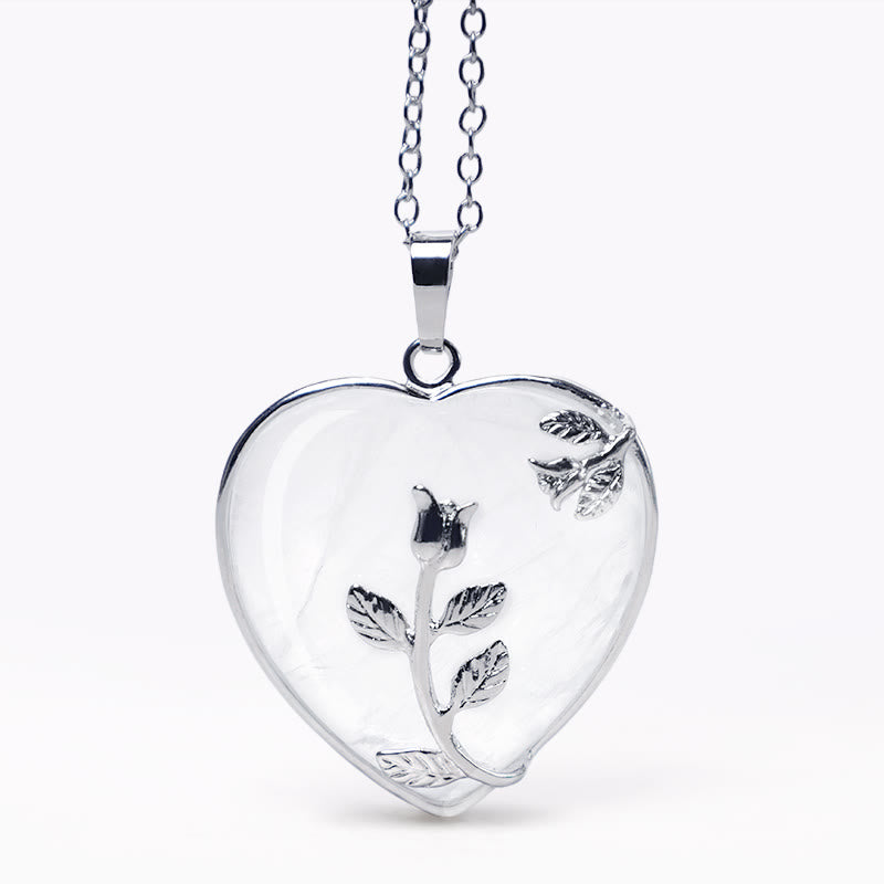 KarmaRipple's Authentic Balancing Crystals Heart Necklace Necklaces p5