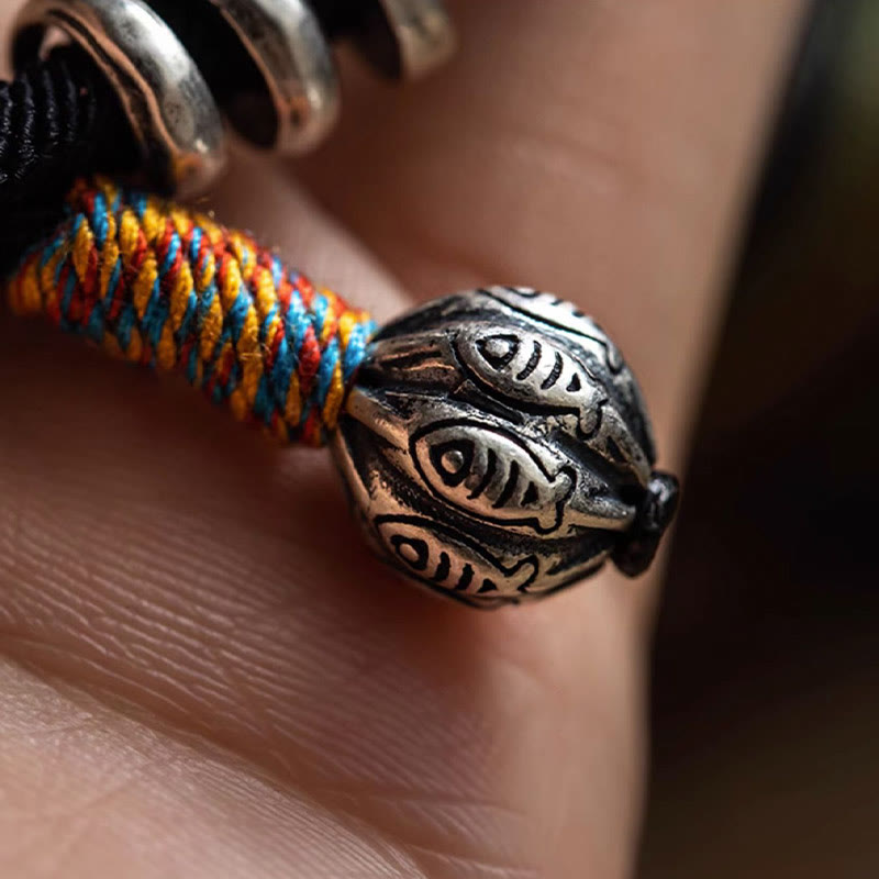 KarmaRipple's Tibetan Om Mani Padme Hum Carved Amulet Double Wrap Bracelet p8