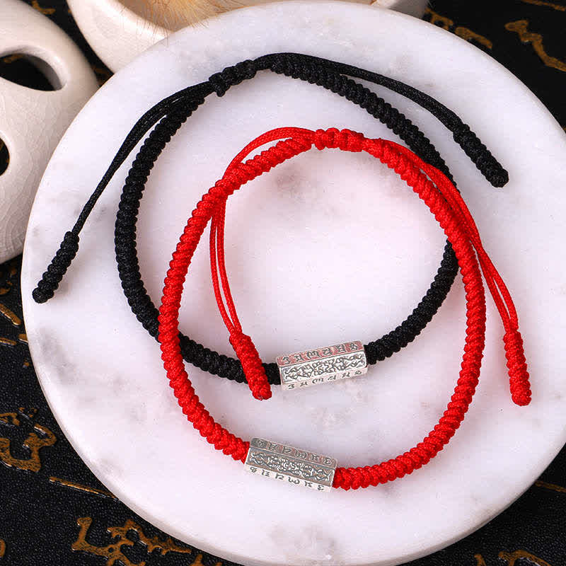 KarmaRipple's Om Mani Padme Hum Fortune Protection Red String Bracelet p3