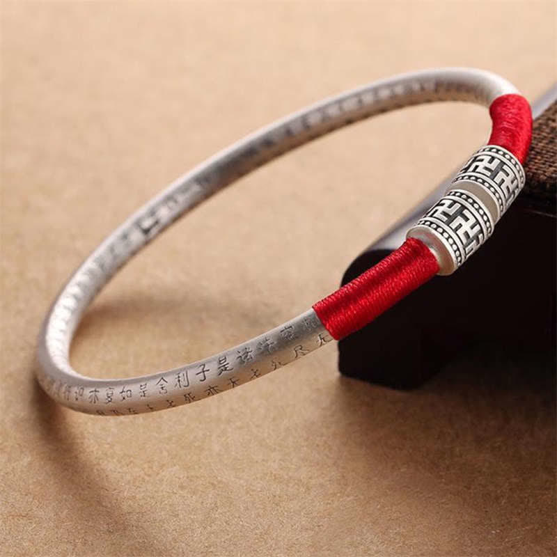 KarmaRipple's Tibet Om Mani Padme Hum Fortune Red String Bracelet Bangle p14