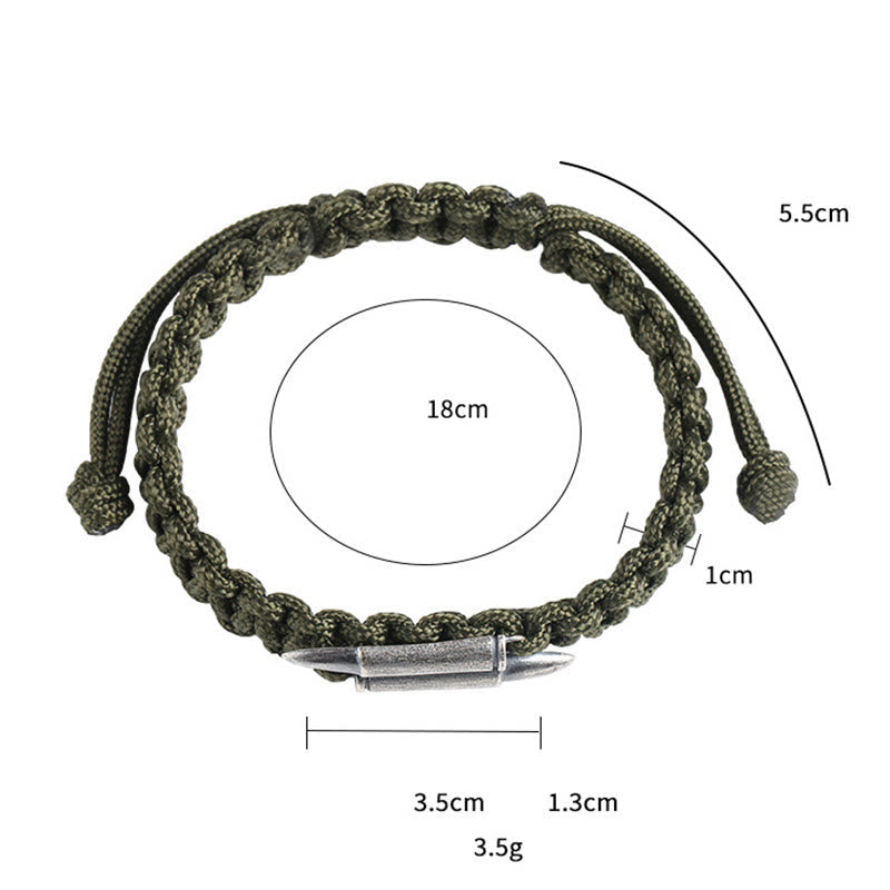KarmaRipple's 925 Sterling Silver Bullet Design Woven Rope Bracelet p11