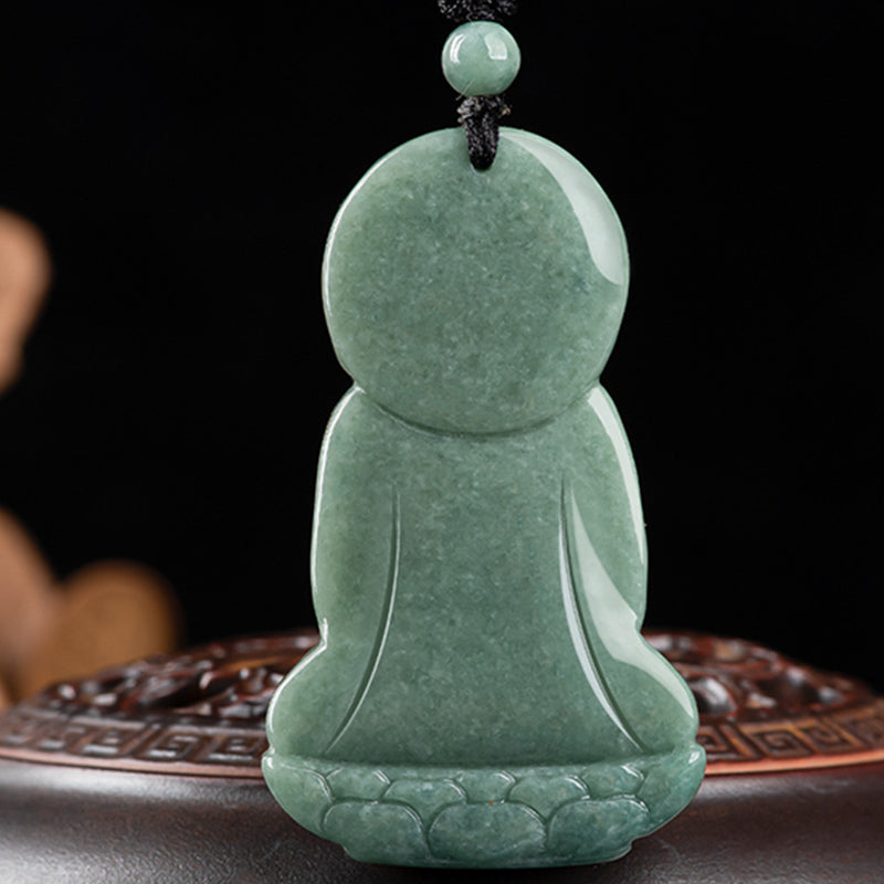 KarmaRipple's Amitabha Buddha Jade Amulet Compassion String Pendant p8