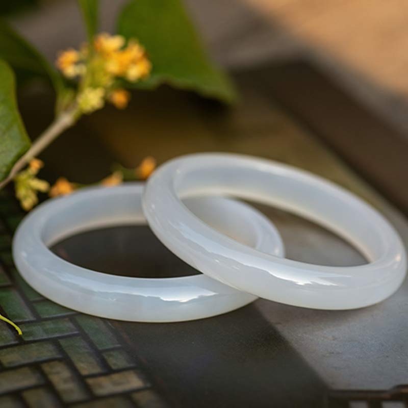 KarmaRipple's Authentic Chalcedony Balance Positive Bracelet Bangle p3