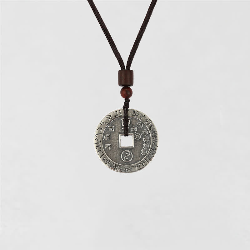 KarmaRipple's Bagua Yin Yang Bronze Coin Star Balance Energy Pendant Necklace p14