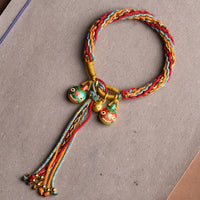 KarmaRipple's Gold Swallowing Beast Family Fortune Reincarnation Weave Braid Colorful String Bracelet