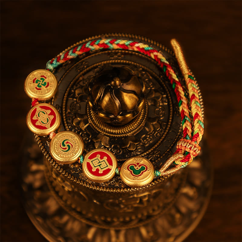 KarmaRipple's Tibetan Five God Of Wealth Colorful Rope Woven Fortune Bracelet p13