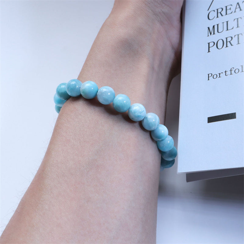 KarmaRipple's Authentic Larimar Wisdom Confidence Bracelet p17