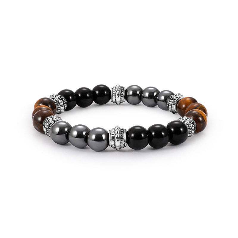 KarmaRipple's Tiger Eye and Hematite Good Fortune and Balancing Bracelet p1
